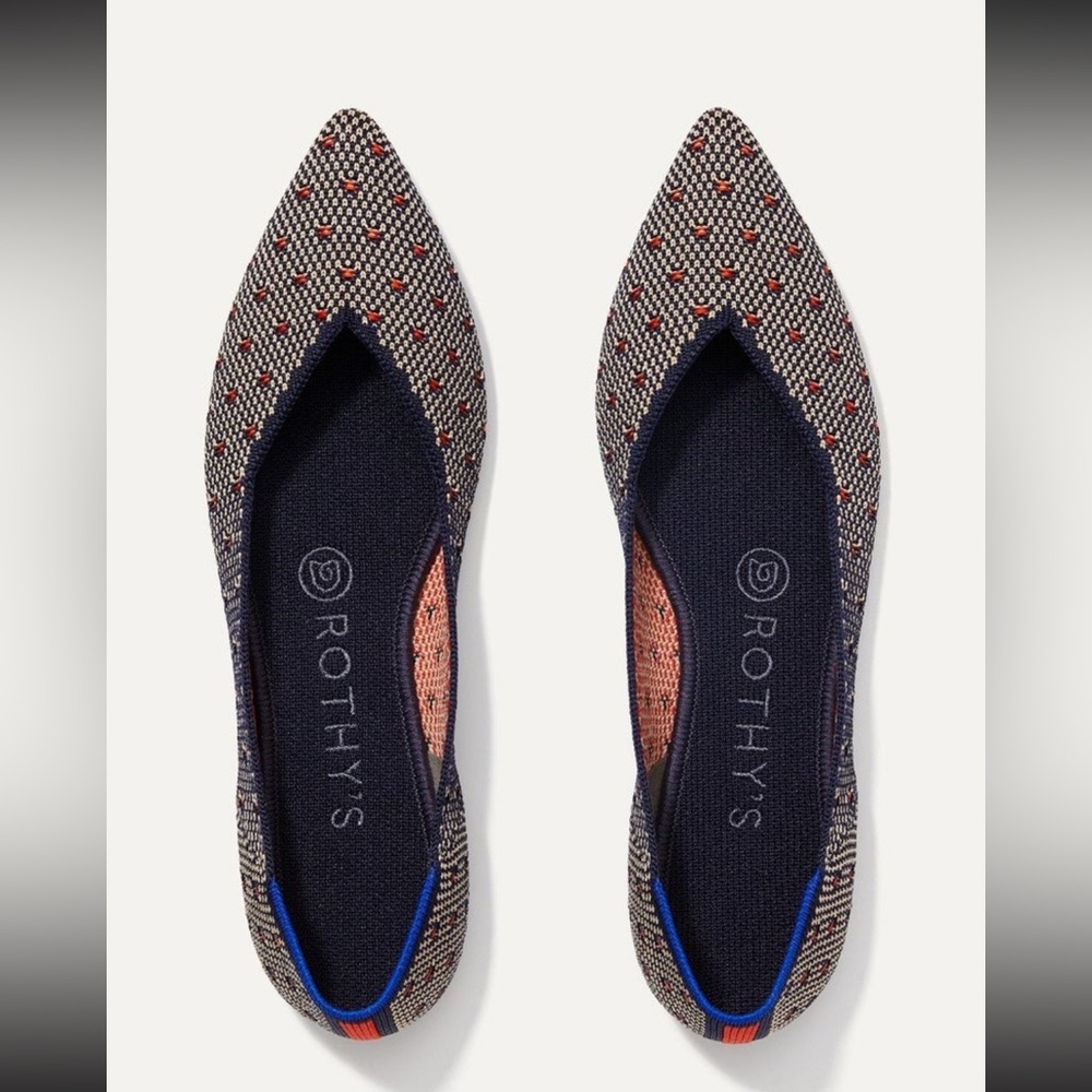Rothy's The Point Coral Dot size 7.5